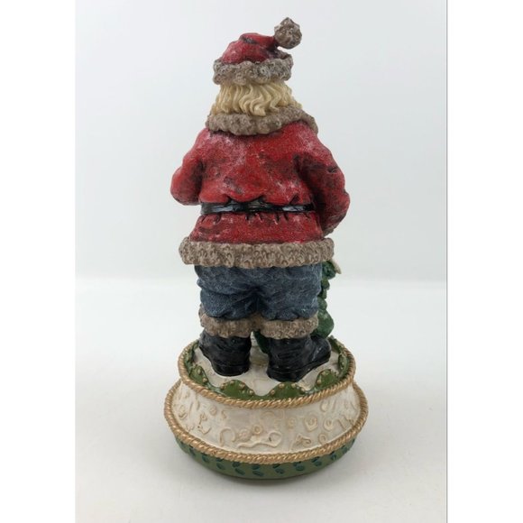 Home For The Holidays Visions Of Santa Wind Up Musical Figurine 1913 - Picture 7 of 10